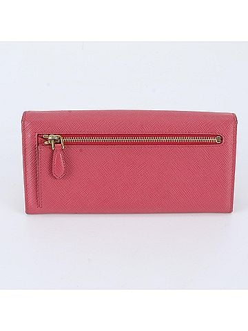 Prada Prada Saffiano Leather Long Wallet with Card Holder/Card Case, Round Zipper, for Women (view 2)