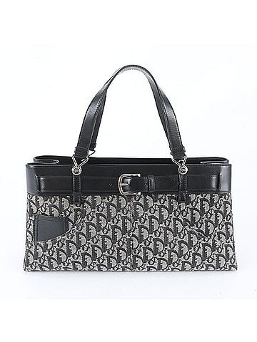 Christian Dior Christian Dior Trotter Leather Handbag Tote Bag Black Women's (view 1)