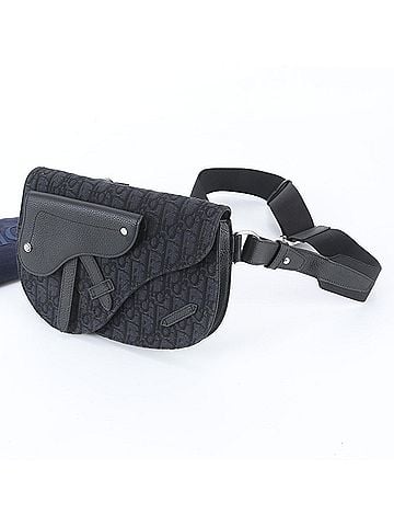Christian Dior Christian Dior Trotter Saddle Leather Body Bag Waist Pouch Shoulder for Men (view 1)