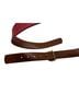 Tory Burch 100% Leather Graphic Pink Burgundy Belt Size XL - photo 2