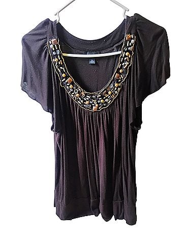 AB Studio Short Sleeve Blouse (view 1)