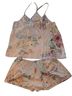 Flora Nikrooz 100% Satin Floral Pink Baselayers Size L - photo 1