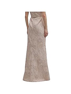 Rickie Freeman for Teri Jon Suits One Shoulder Ruffle Jacquard Dress Cocktail Dress (view 2)