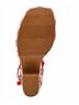 Wild Pair Red Multi Color Wedges Size 8 - photo 4