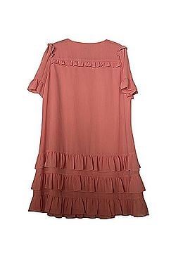 designer denim dresses womens Chambray Button Down Pleated Dress D5541 Color:Pic Dusty Pink Mid calf length SEASON: SS24 90s prom dress red