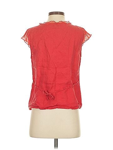 August Silk Short Sleeve Blouse (view 2)