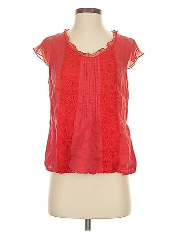 August Silk Short Sleeve Blouse (view 1)