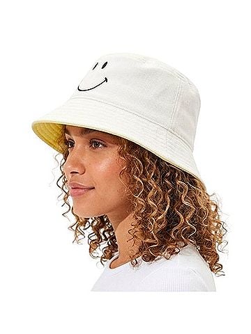 American Eagle Outfitters Reversible Smiley Bucket Hat Hat (view 2)