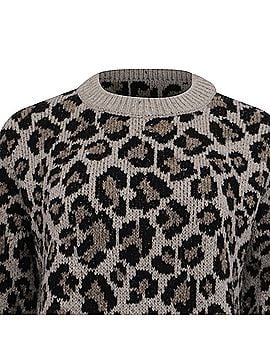 Alanui Alanui Printed Sweater in Animal Print Wool (view 2)