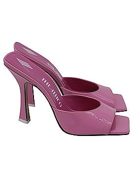THE ATTICO The Attico Anais Slide Sandals in Pink Patent Leather (view 1)
