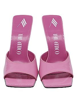 THE ATTICO The Attico Anais Slide Sandals in Pink Patent Leather (view 2)