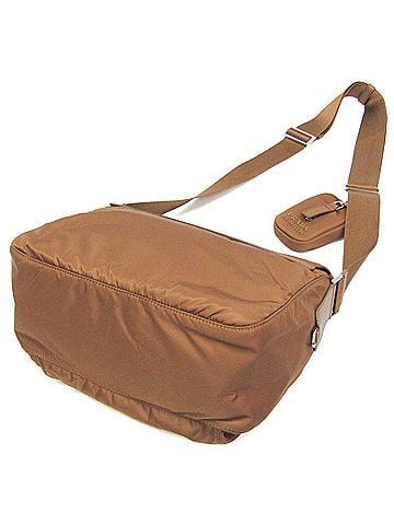Prada Prada Re-Nylon Crossbody Bag 1BD953 Men,Women Nylon,Leather Shoulder Bag Brown (view 2)
