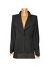 Giorgio Armani 100% Polyester 100% Silk Print Black White Blazer Size M - photo 4