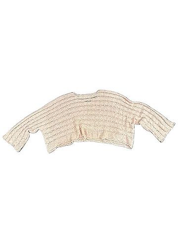 Pol Cropped Open Weave Sweater Pullover Sweater (view 2)