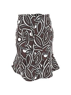 MARNI Marni Printed Midi Skirt in Brown Wool (view 1)