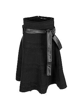 Proenza Schouler Proenza Schouler Tweed A-Line Skirt in Black Cotton (view 1)