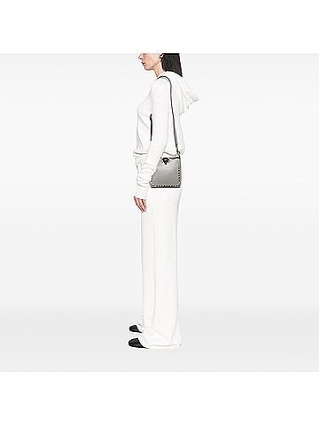 Valentino Mini Pebbled Calfskin Rockstud Flip Lock Messenger Bag (view 2)