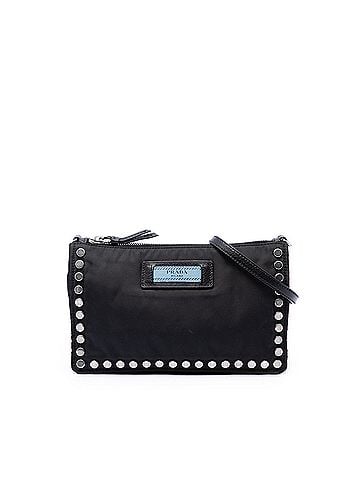 Prada Tessuto Studded Etiquette Shoulder Bag (view 1)
