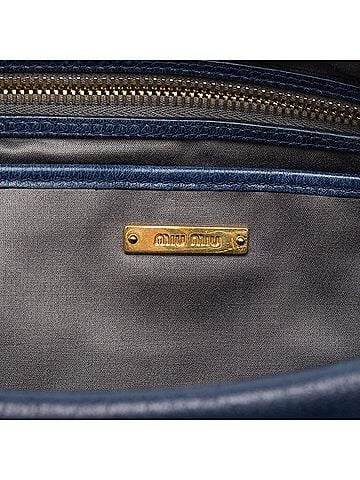 Miu Miu Vitello Lux Pleated Satchel (view 2)