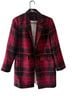 1.State Plaid Red Black Jacket Size S - photo 1