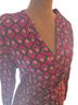 Tera Bora 100% Polyester Pink Teal Casual Dress Size 14 - photo 2