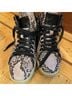 Rag & Bone Snake Print Black Brown Sneakers Size 8 1/2 - photo 6