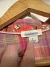 Sundance 100% Cotton Plaid Pink Purple Button-Down Shirt Size S - photo 3