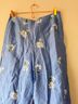 Talbots 100% Linen Floral Blue Casual Pants Size 12 - photo 6