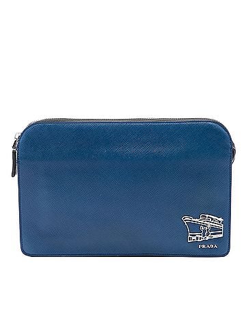 Prada Saffiano Cruise Ship Voyage Clutch (view 1)