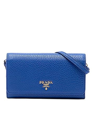 Prada Vitello Daino Wallet on Strap (view 1)