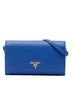 Prada 100% Leather Blue Vitello Daino Wallet on Strap One size - photo 1