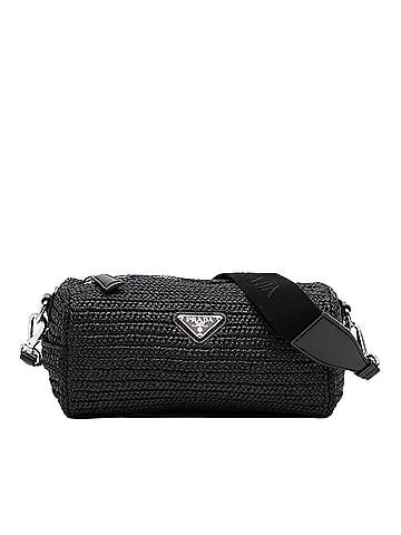 Prada Raffia Effect Crochet Crossbody (view 1)