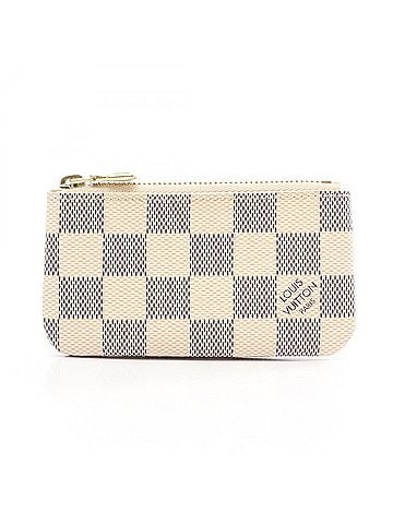 Louis Vuitton Louis Vuitton Pochette Clé Damier Azur Keyring Wallet/Coin Purse for Women, White (N62659) (view 1)