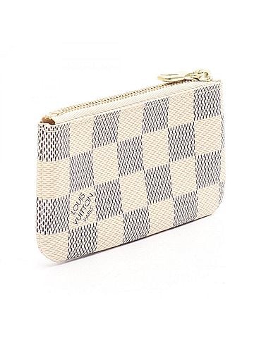 Louis Vuitton Louis Vuitton Pochette Clé Damier Azur Keyring Wallet/Coin Purse for Women, White (N62659) (view 2)