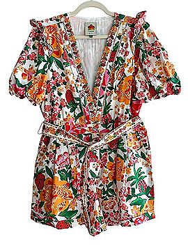 FARM Rio Flowerful Sketch Romper (view 1)