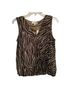 Anthropologie Animal Print Brown Black Sleeveless Blouse Size M - photo 1