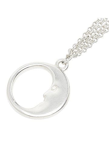 Tiffany & Co. Tiffany &amp; Co. Man in the Moon Double Chain Pendant Necklace, SV925 Silver, Women's. (view 1)