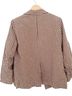 Tahari 55% Linen 45% Viscose 100% Polyester Graphic Brown Ivory Blazer Size S - photo 2