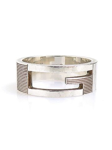 Gucci Gucci ring, sterling silver (925), men's, h32429a (view 1)