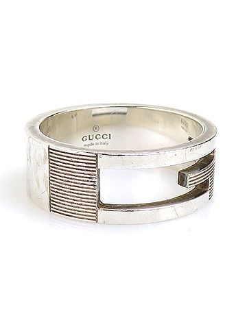 Gucci Gucci ring, sterling silver (925), men's, h32429a (view 2)