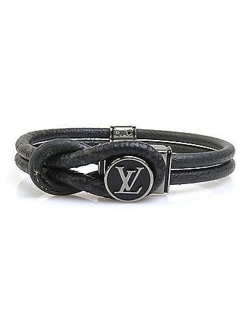 Louis Vuitton Louis Vuitton LOUIS VUITTON Monogram Eclipse Bracelet Loop It Metal Black Men's M6780 h32426a (view 1)