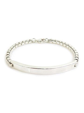 Tiffany & Co. Tiffany &amp; Co. Venetian Link ID Bracelet, Sterling Silver 925, Silver, h32424k (view 1)