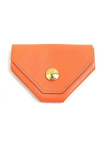 Hermès Hermes HERMES Wallet/Coin Purse Le Vingt-Quatre Leather Orange Gold Women's e62142a (view 1)