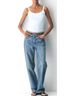 Aritzia Stripes Blue White Sleeveless Top Size XXS - photo 3