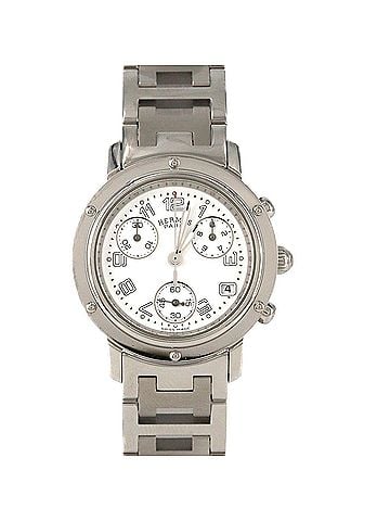 Hermès Hermes Clipper Chronograph CL1.310 SS Quartz Watch (view 1)