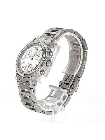 Hermès Hermes Clipper Chronograph CL1.310 SS Quartz Watch (view 2)
