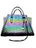 Brahmin 100% Leather Graphic Multi Color Shoulder Bag One size - photo 1