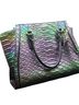 Brahmin 100% Leather Graphic Multi Color Shoulder Bag One size - photo 2