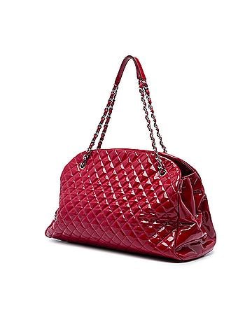 Chanel Maxi Quilted Patent Just Mademoiselle Bowling Bag (view 2)