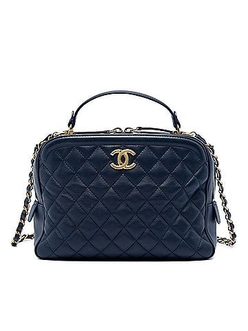 Chanel Medium CC Quilted Lambskin Top Handle Vanity Case with Chain (view 1)